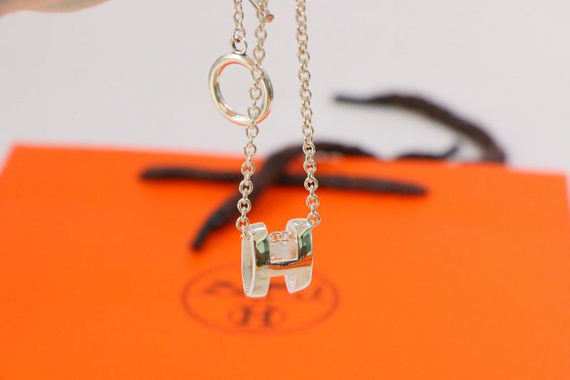 [sparkle Jewelry ]HM NECKLACE H LETTER OVAL SERIES