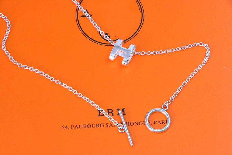 [sparkle Jewelry ]HM NECKLACE H LETTER OVAL SERIES
