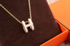 [sparkle Jewelry ]HM CLIC YELLOW ENAMEL GOLD NECKLACE