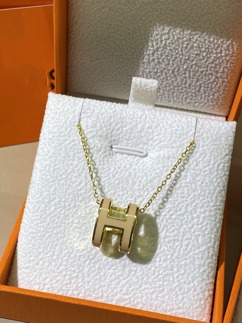 [sparkle Jewelry ]HM CLIC YELLOW ENAMEL GOLD NECKLACE