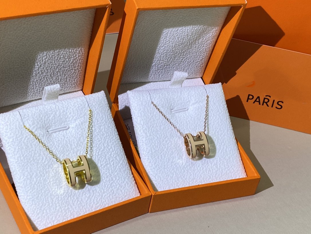 [sparkle Jewelry ]HM CLIC YELLOW ENAMEL GOLD NECKLACE
