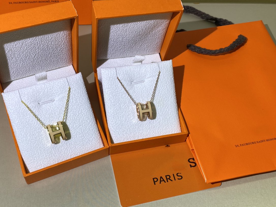 [sparkle Jewelry ]HM CLIC YELLOW ENAMEL GOLD NECKLACE
