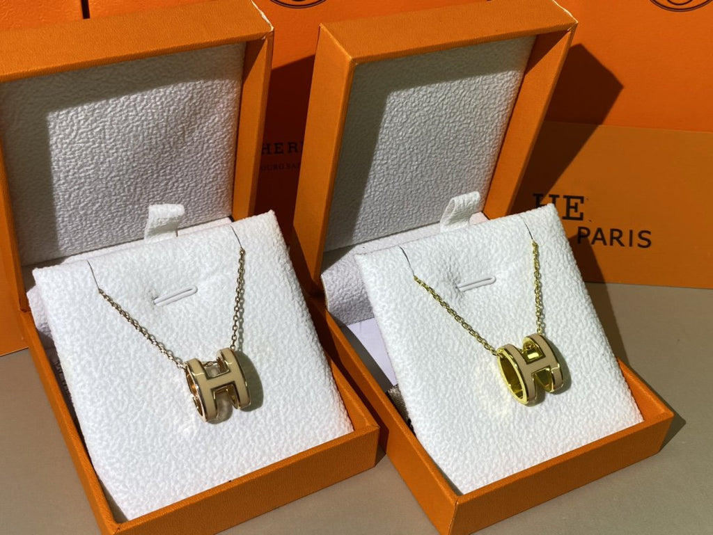 [sparkle Jewelry ]HM CLIC YELLOW ENAMEL GOLD NECKLACE