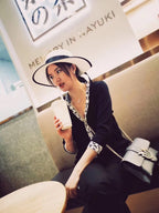 [sparkle Jewelry ]HM FIRE PIG NOSE NECKLACE TRENDY STREET