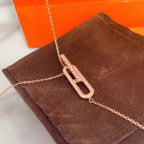 [sparkle Jewelry ]HM NECKLACE PLATINUM ROSE GOLD DIAMOND