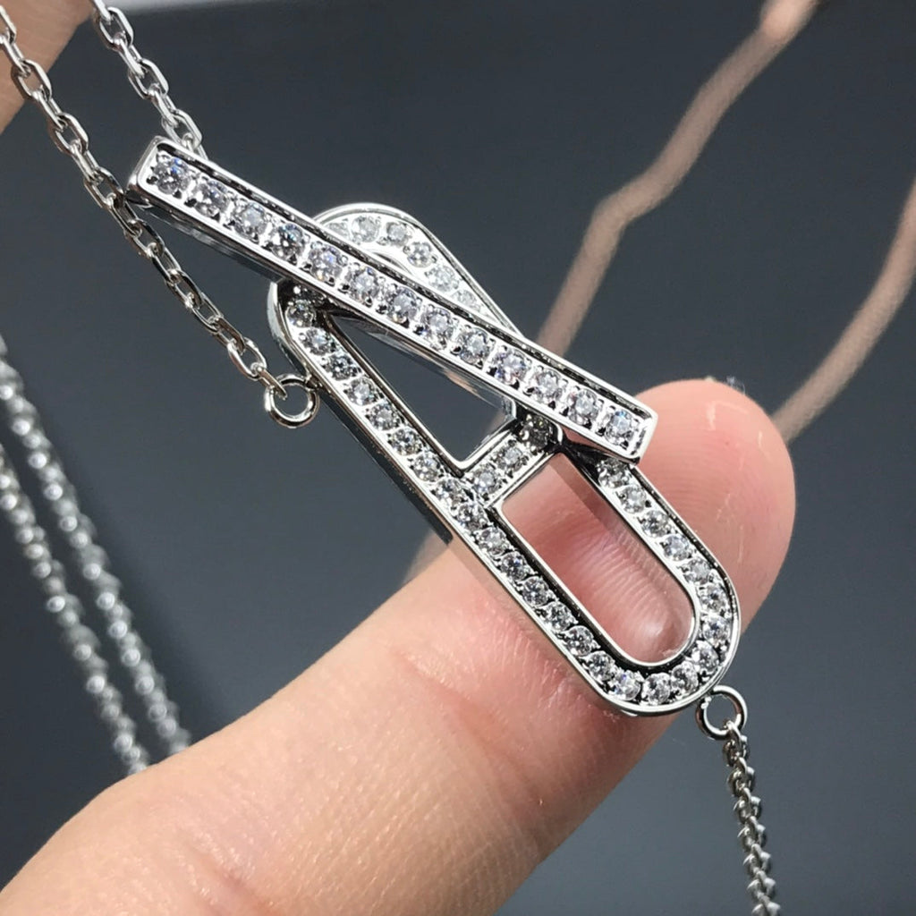 [sparkle Jewelry ]HM NECKLACE PLATINUM ROSE GOLD DIAMOND