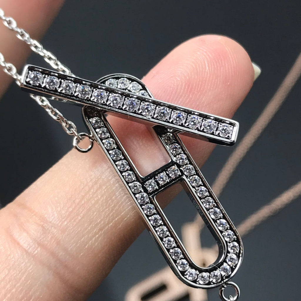 [sparkle Jewelry ]HM NECKLACE PLATINUM ROSE GOLD DIAMOND