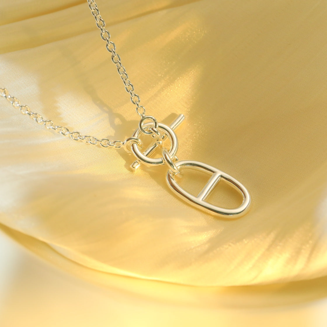 [sparkle Jewelry ]HM CHAINE D'ANCRE PENDANT NECKLACE STERLING SILVER
