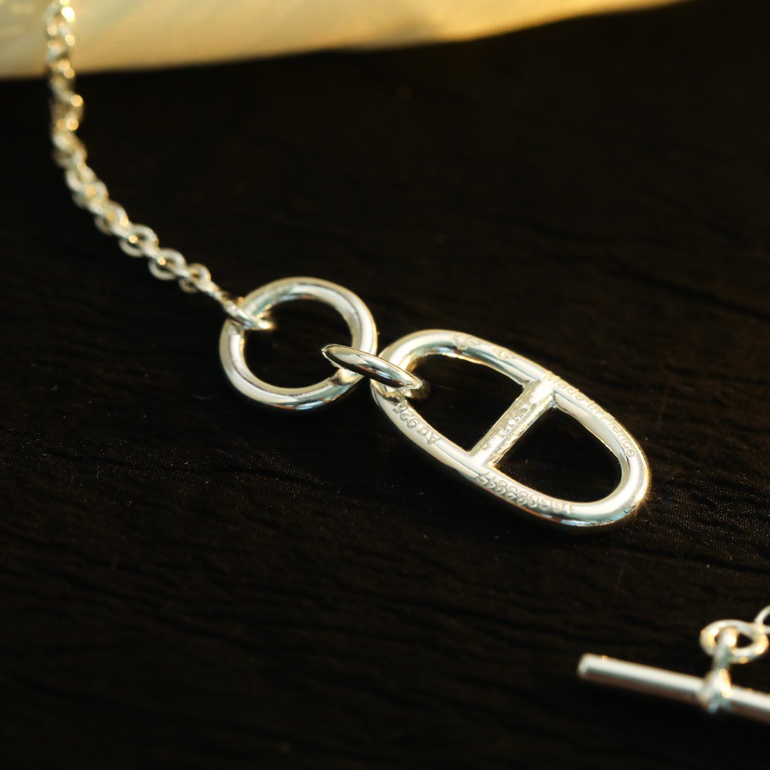 [sparkle Jewelry ]HM CHAINE D'ANCRE PENDANT NECKLACE STERLING SILVER