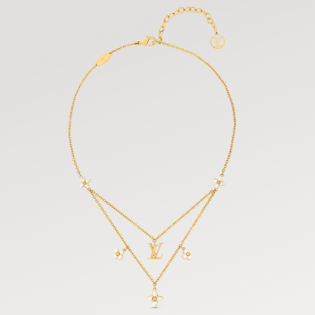 [sparkle Jewelry ]FLOWERGRAM GOLD MOP DOUBLE ROW NECKLACE