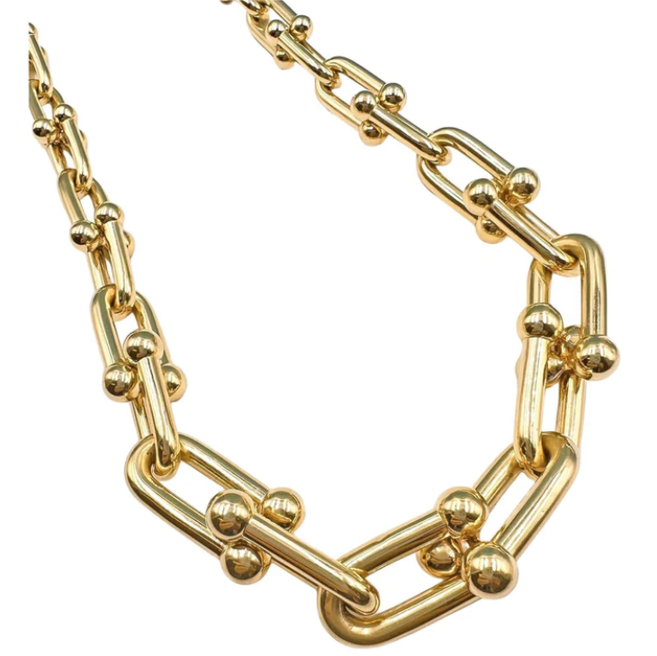 [Sparkle Jewelry]HARDWEAR PINK GOLD CHOKER