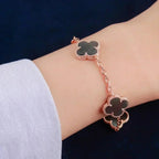 [sparkle Jewelry ] CLOVER 5 MOTIF GRAY MOP BRACELET COLLECTION