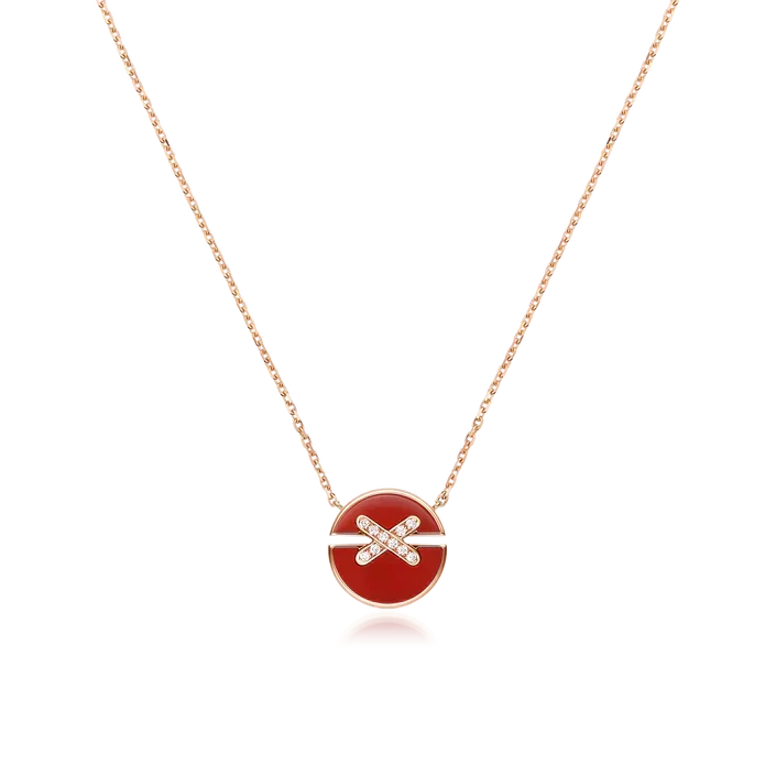 [Sparkle]JEUX ROSE GOLD DIAMANT HALSKETTE