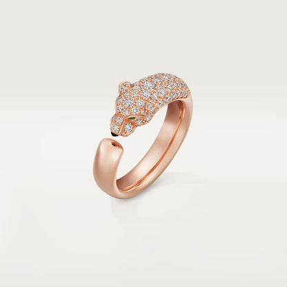 [sparkle Jewelery]PANTHERE HALF DIAMOND SMALL RING