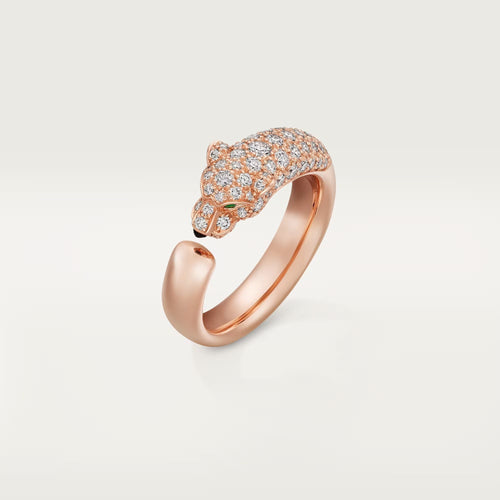 [sparkle Jewelery]PANTHERE HALF DIAMOND SMALL RING