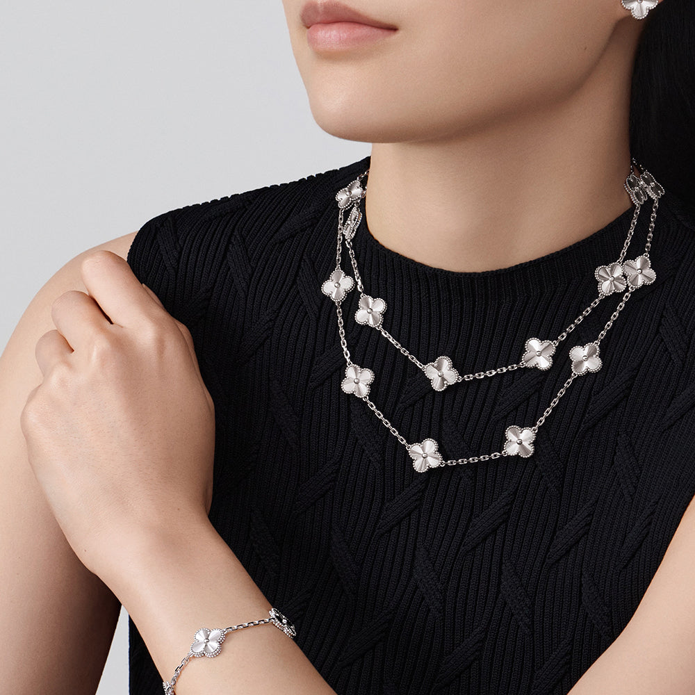 [sparkle Jewelry ]CLOVER 20 MOTIFS DIAMOND SILVER