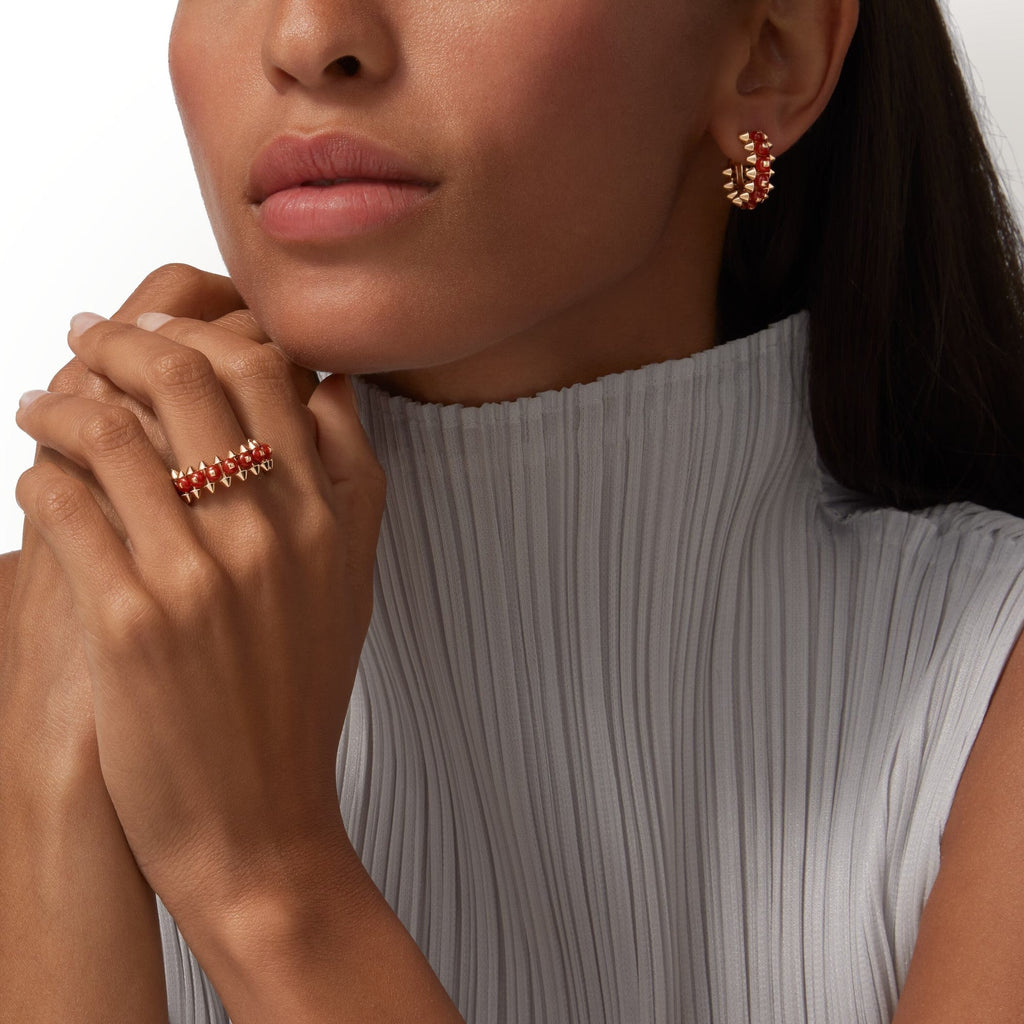 [sparkle Jewelery]CLASH 7.9MM AGATE CHALCEDONY EARRINGS