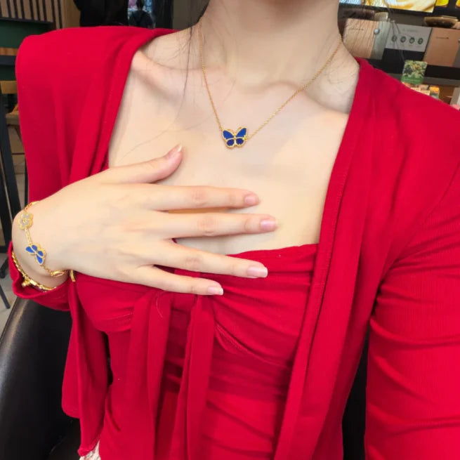 [sparkle Jewelry] 2026 NEW LUCKY BUTTERFLY 1 MOTIFS NECKLACE