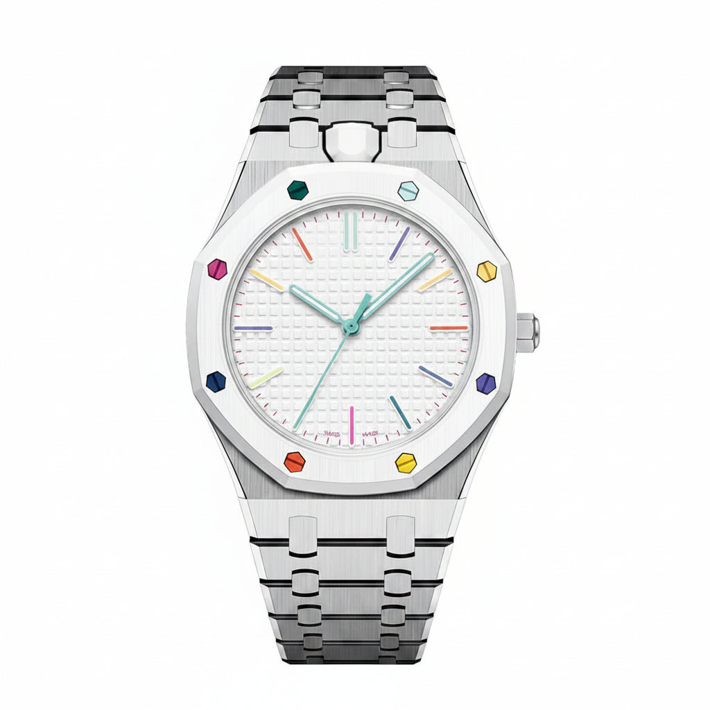 [Sparkle]OAK POP EXCLUSIVE SILBER STAHLARMBAND