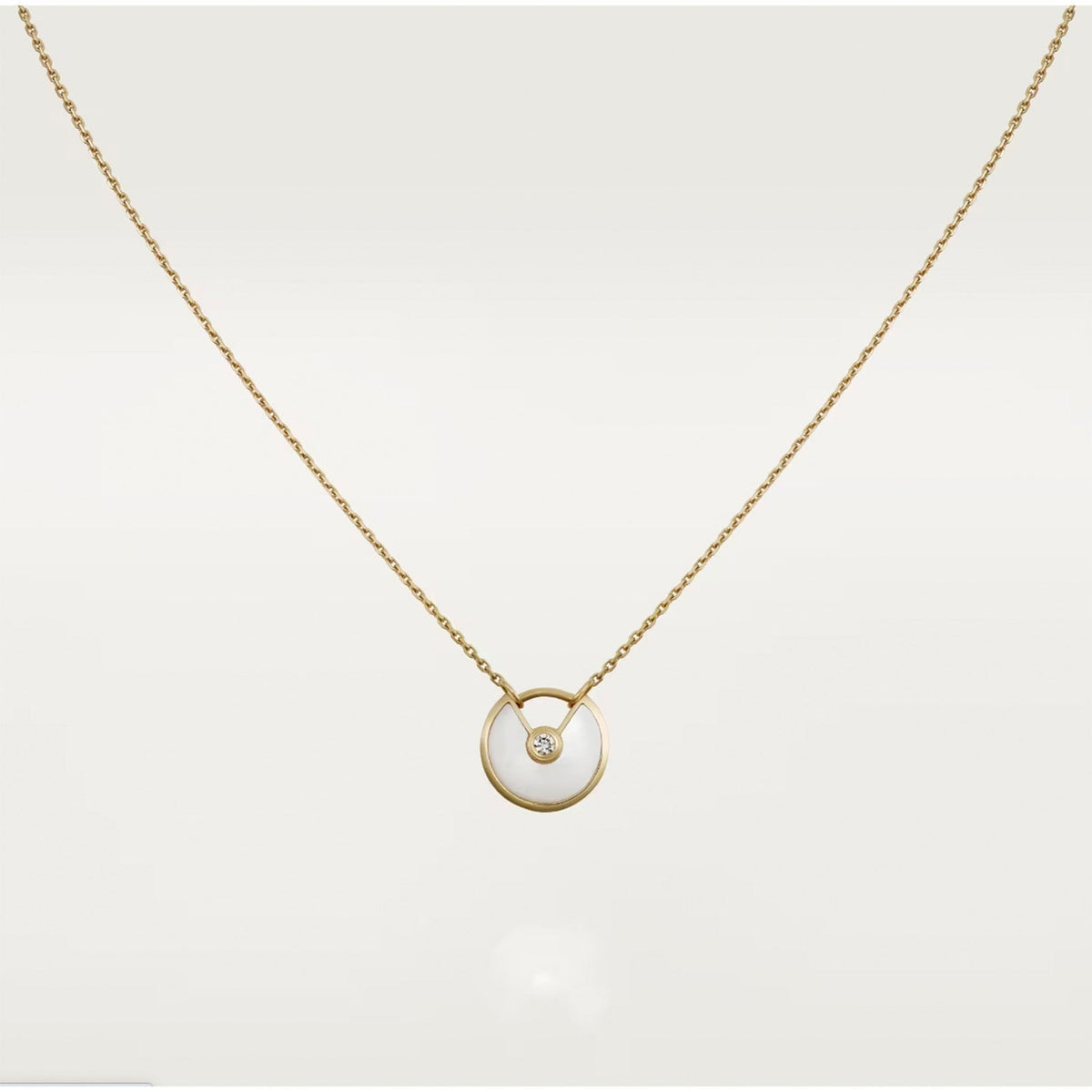[sparkle Jewelry]AMULETTE ROSE GOLD MOP NECKLACE