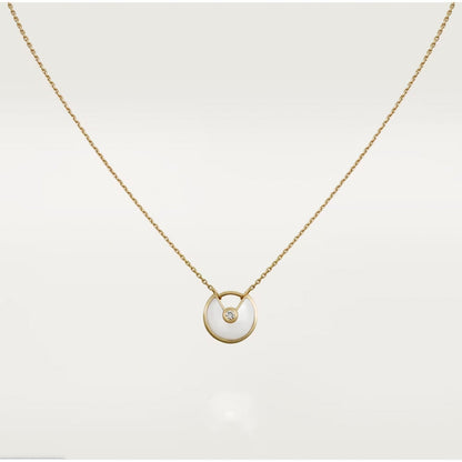 [sparkle Jewelry]AMULETTE ROSE GOLD MOP NECKLACE