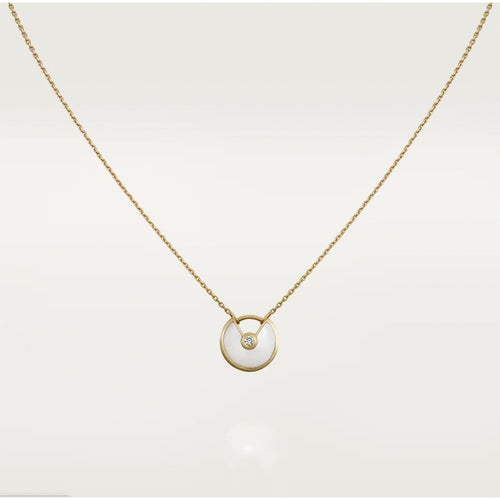 [sparkle Jewelry]AMULETTE ROSE GOLD MOP NECKLACE