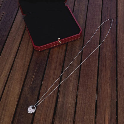 [sparkle Jewelry]AMULETTE SILVER FULL DIAMOND NECKLACE
