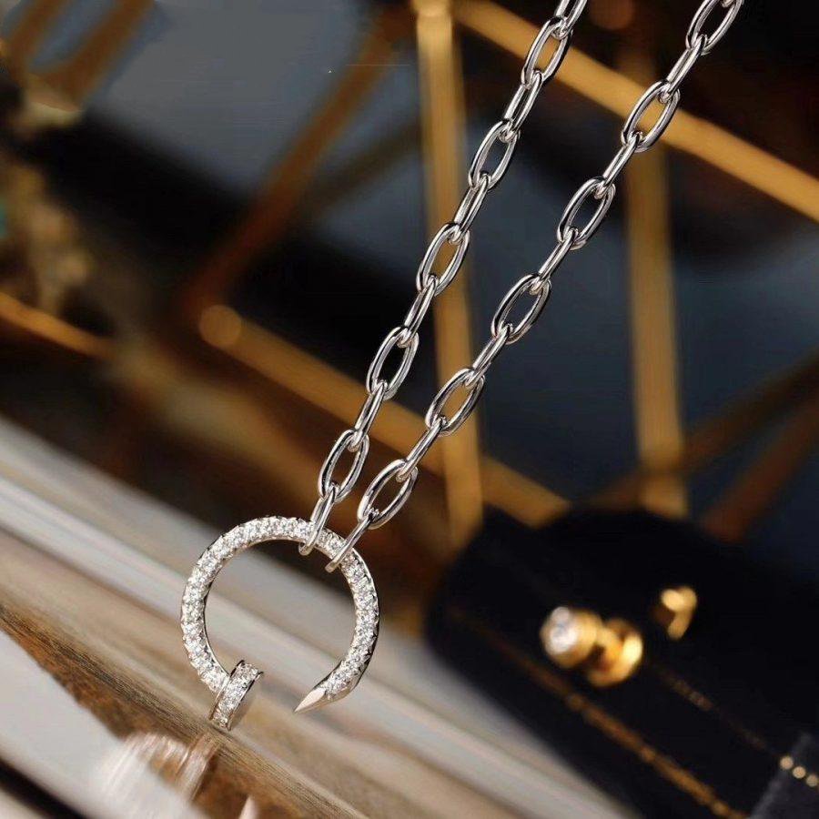 [sparkle] JUSTE NECKLACE FULL DIAMONDS