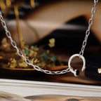 [sparkle] JUSTE NECKLACE FULL DIAMONDS