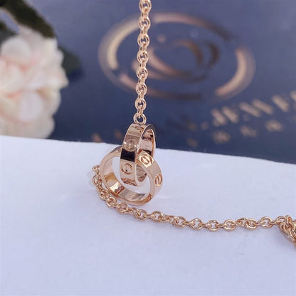 [sparkle] LOVE BRACELET DOUBLE RING