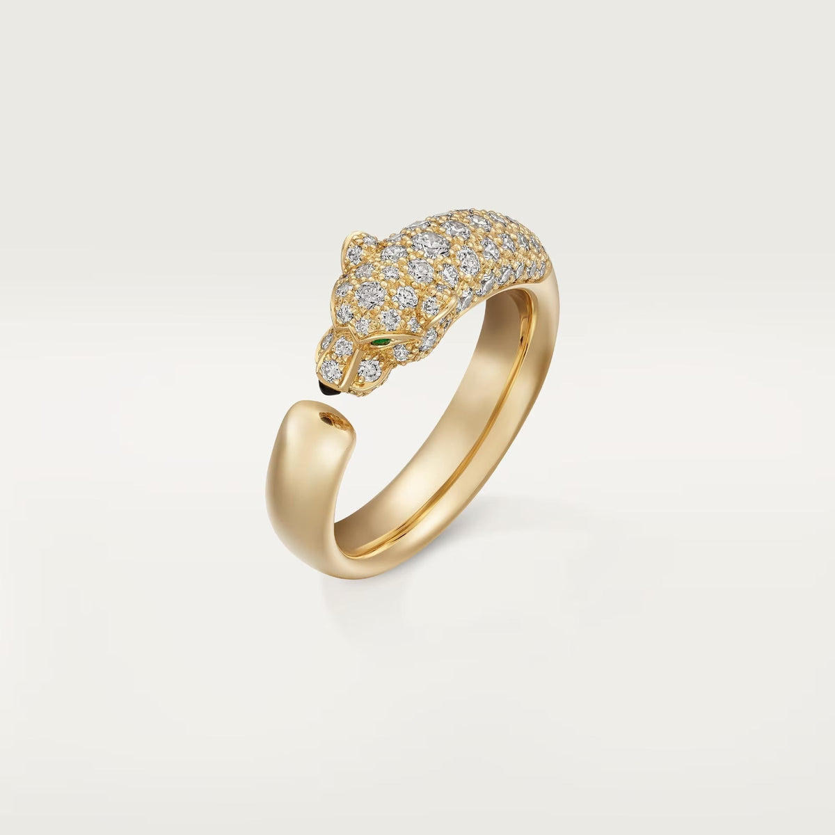 [sparkle Jewelery]PANTHERE HALF DIAMOND SMALL RING