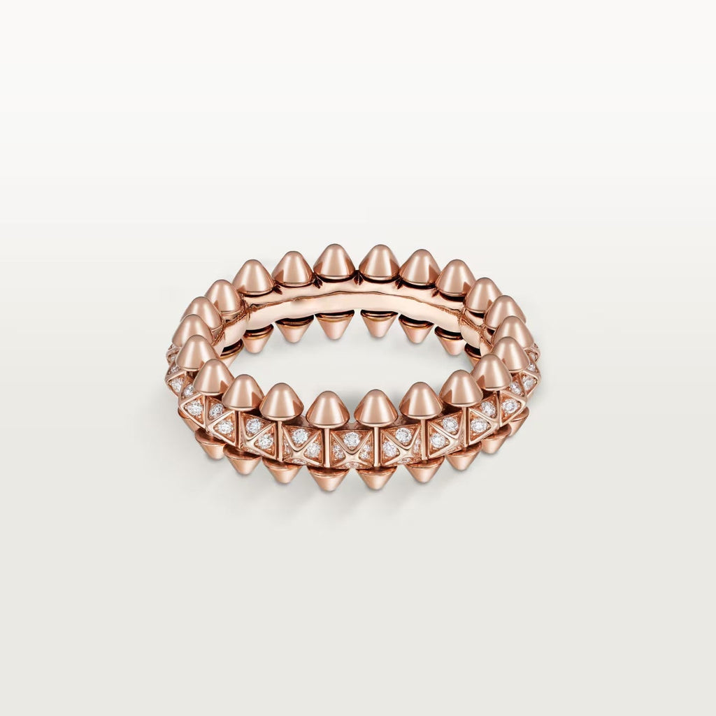 [sparkle Jewelery]CLASH 6.4MM SMALL FULL DIAMOND RING