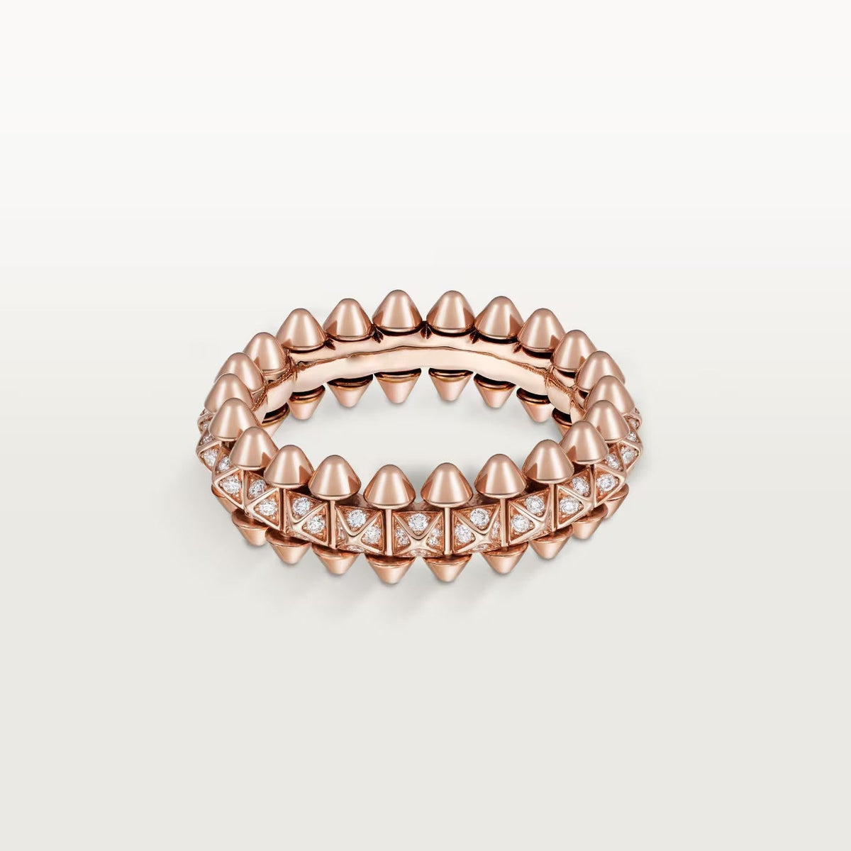 [sparkle Jewelery]CLASH 6.4MM SMALL FULL DIAMOND RING