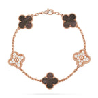 [sparkle Jewelry ] CLOVER 5 MOTIF GRAY MOP BRACELET COLLECTION