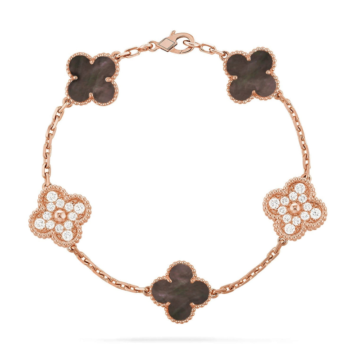 [sparkle Jewelry ] CLOVER 5 MOTIF GRAY MOP BRACELET COLLECTION
