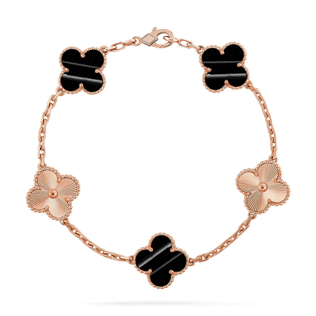 [sparkle Jewelry ] CLOVER 5 MOTIF PULSAR STONE BRACELET COLLECTION