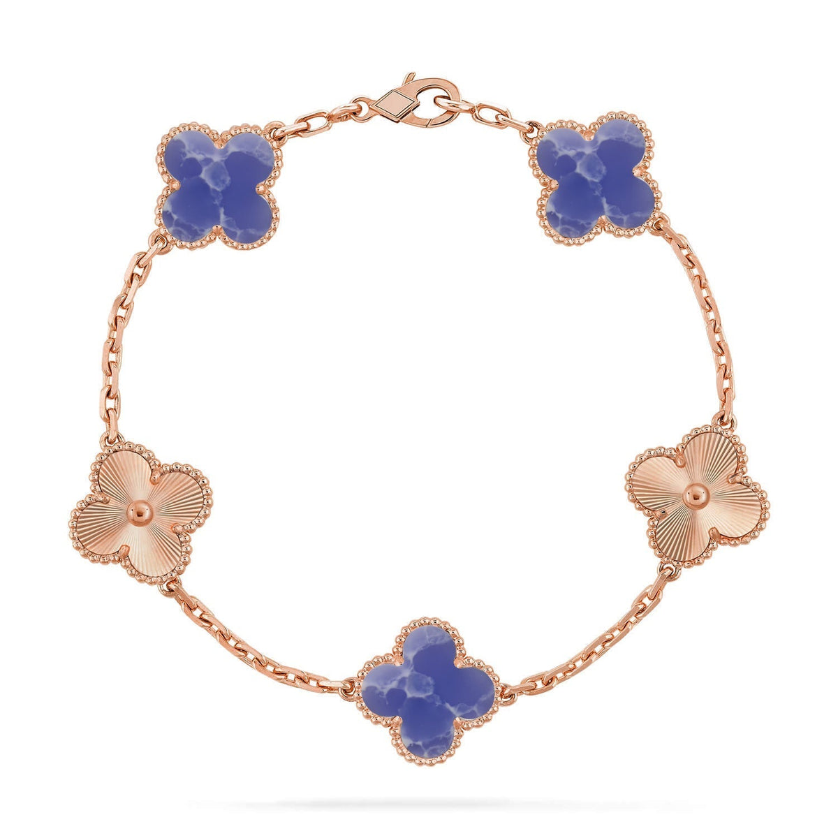 [sparkle Jewelry ]CLOVER 5 MOTIF BLUE VEINS BRACELET COLLECTION