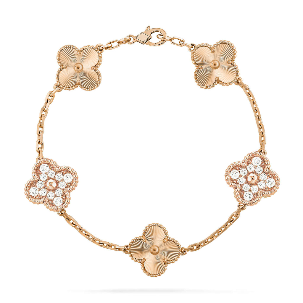 [sparkle Jewelry ] CLOVER 5 MOTIF LASER BRACELET COLLECTION