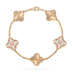 [sparkle Jewelry ] CLOVER 5 MOTIF LASER BRACELET COLLECTION