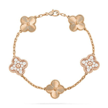 [sparkle Jewelry ] CLOVER 5 MOTIF LASER BRACELET COLLECTION