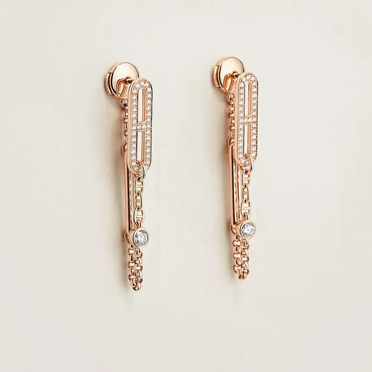 [Sparkle]CHAINE CHAOS DIAMANT-OHRRINGE