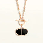 [sparkle Jewelry ]CHAINE VERSO BLACK CERAMIC NECKLACE