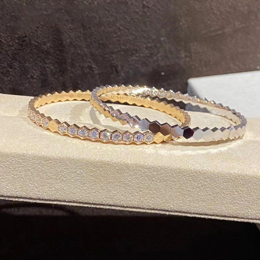 [sparkle Jewelry ]BEE LOVE GOLD BRACELET FULL DIAMOND