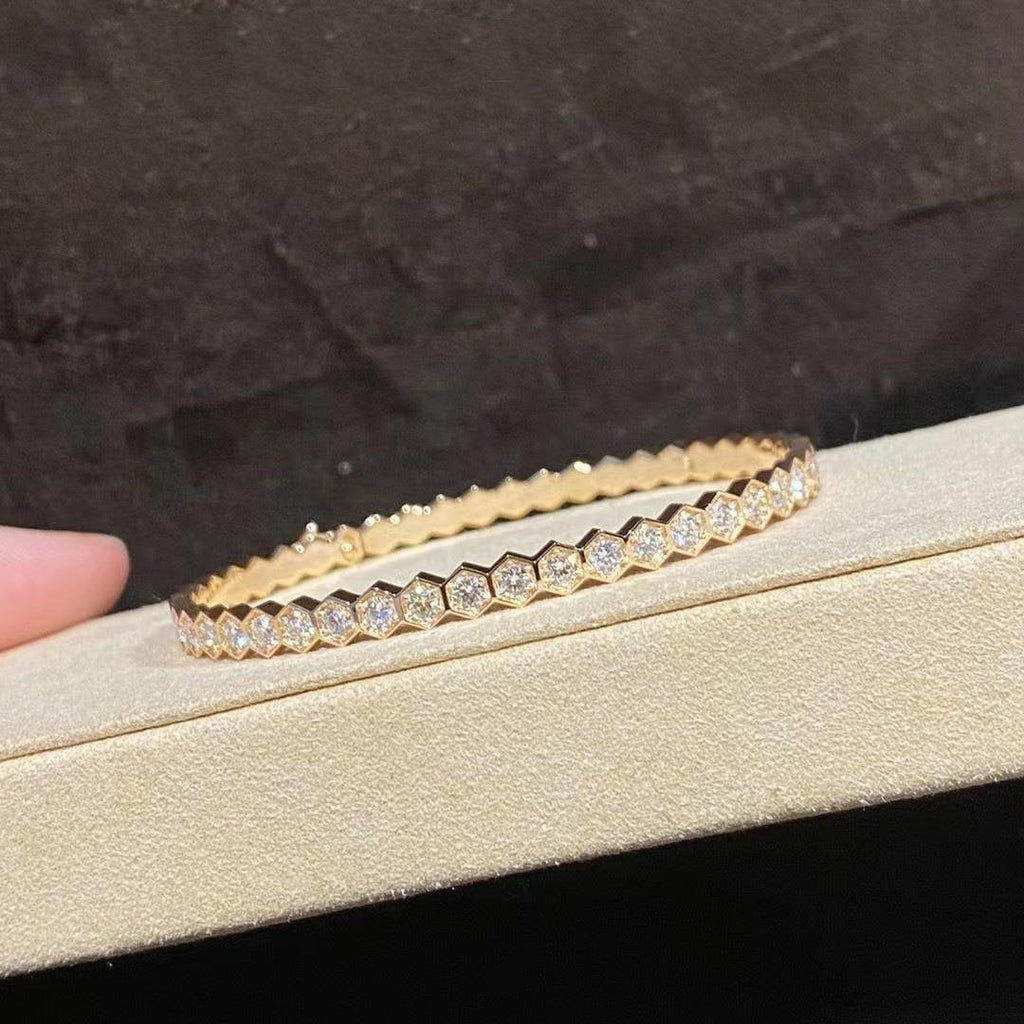 [sparkle Jewelry ]BEE LOVE GOLD BRACELET FULL DIAMOND