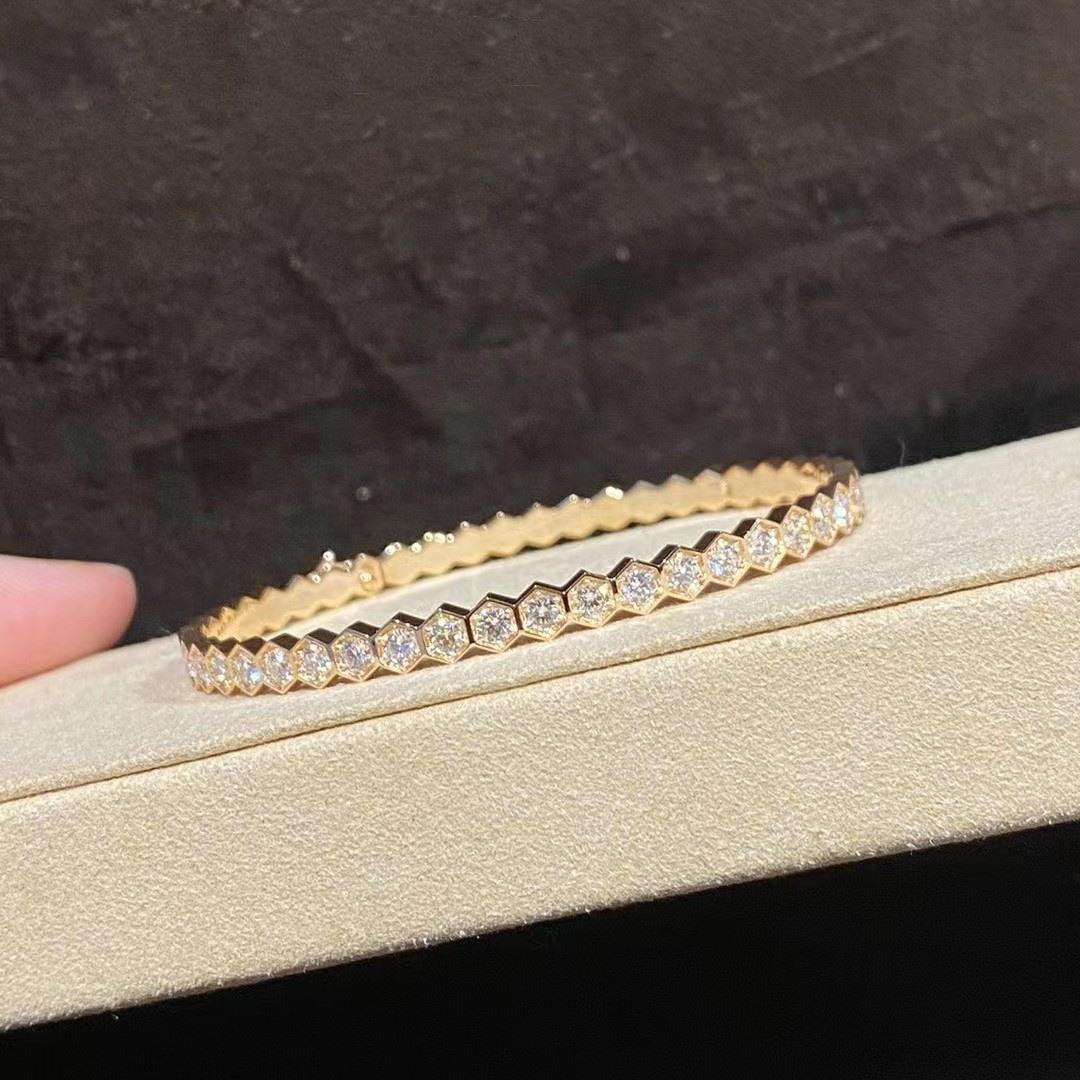 [sparkle Jewelry ]BEE LOVE GOLD BRACELET FULL DIAMOND