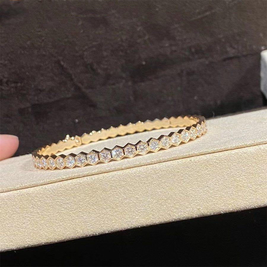 [sparkle Jewelry ]BEE LOVE GOLD BRACELET FULL DIAMOND
