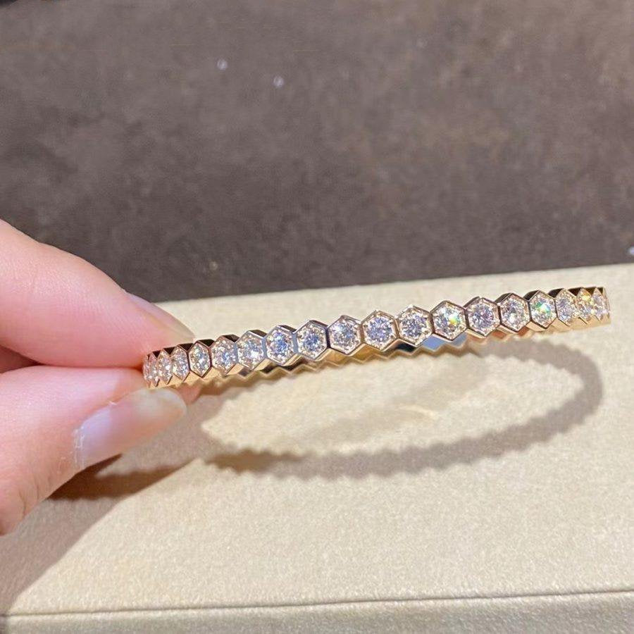 [sparkle Jewelry ]BEE LOVE GOLD BRACELET FULL DIAMOND