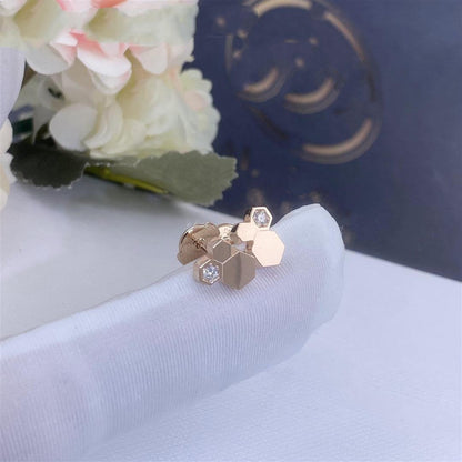 [Sparkle]BEE LOVE ROSÉGOLD-DIAMANT-OHRRINGE