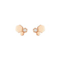 [sparkle Jewelry ]BEE LOVE PINK GOLD DIAMOND EARRINGS