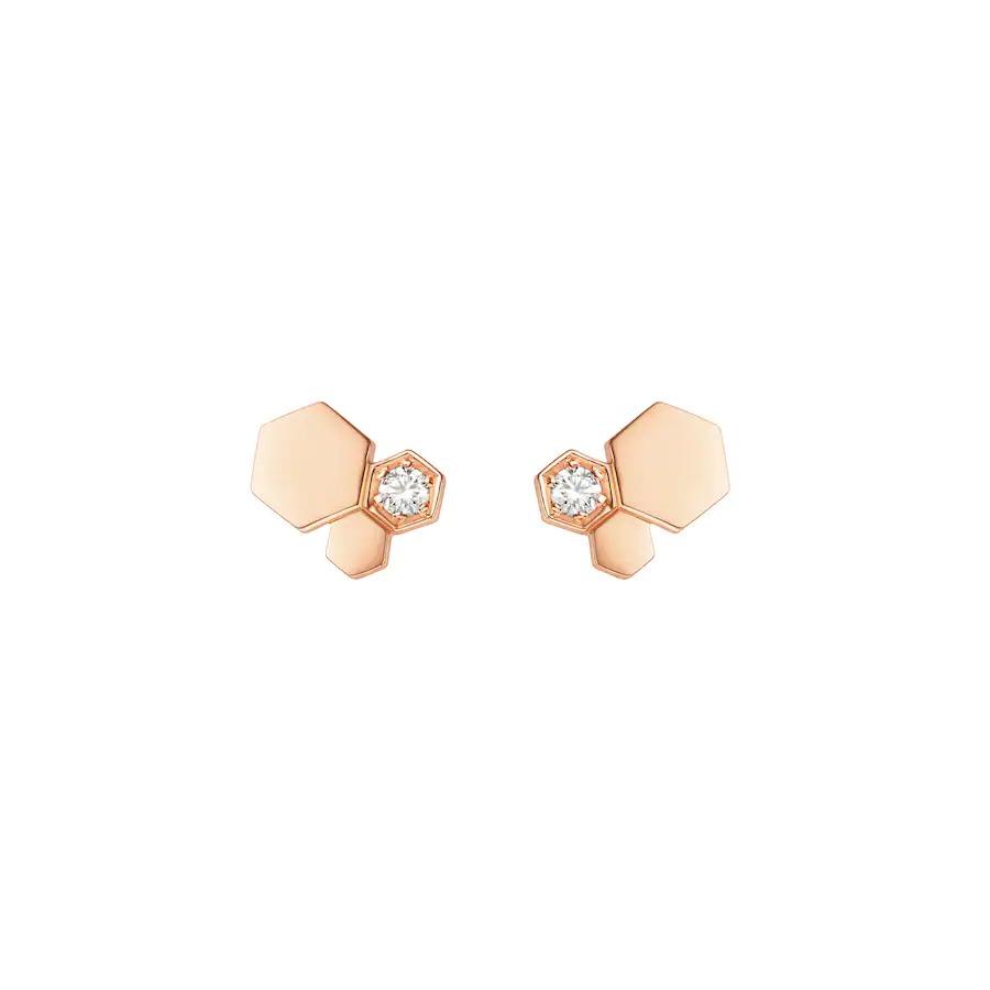 [Sparkle]BEE LOVE ROSÉGOLD-DIAMANT-OHRRINGE